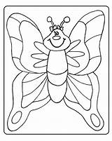 Butterfly Coloring Pages Spring Printable Theme Kids Preschool Crafts sketch template