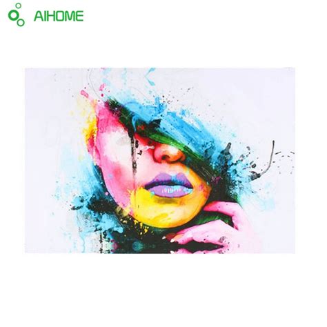 Sexy Women Face Fashion And Modern Canvas Painting Wall