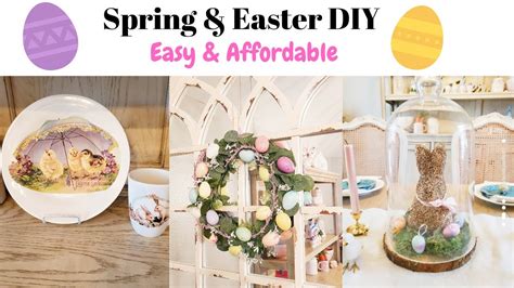 easter spring diy  easy affordable home decor dollar