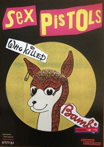 sex pistols who killed bambi 90 s vintage uk import poster 23 5 x 33 ebay