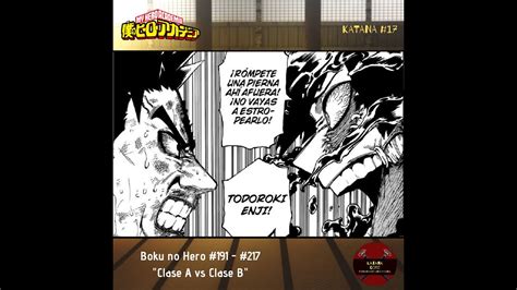 Kc17 Boku No Hero Academia Manga 191 217 Clase A Vs Clase B