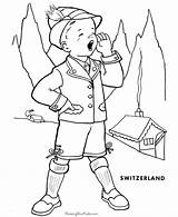 Coloring Pages Kids Printable Switzerland Swiss Paper Children Print Raisingourkids Colouring Land Sheets Help Template Printing Crafts Folk Kid Around sketch template
