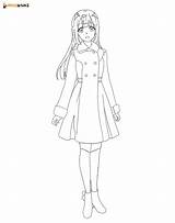 Senpai Rascal Coloring Aniyuki sketch template