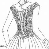 Coloring Pages Corset Color Choose Board sketch template