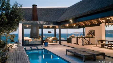 ocean view contemporary luxury home  thatched roof idesignarch interior design