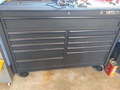 matco  double bay  toolbox flat black excellent shape   sale  pittsburgh