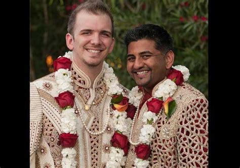 indo american gay couple neil eli wedding album