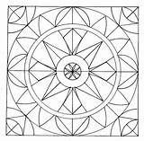 Coloring Geometric Pages Print sketch template