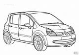 Renault Coloring Pages Voiture Coloriage Clio Coloriages Drawing Alpine Template Estate Getdrawings Hatchback Super sketch template
