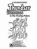 Thundarr Barbarian Coloring sketch template