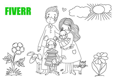 draw  coloring book page  akramul fiverr