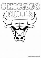 Bulls Coloring Chicago Pages Nba Logo Browser Window Print Book sketch template