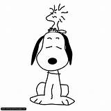 Coloring Pages Woodstock Snoopy Comments Adult sketch template