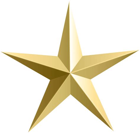 gold star transparent png clip art