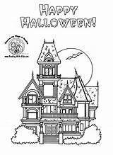 Haunted Coloring House Halloween Pages Mansion Printable Houses Kids Luigi Cartoon Print Color Reading Template Architecture Big Mansions Popular Colouring sketch template