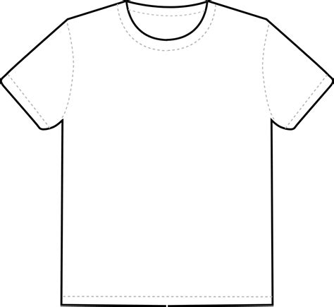 plain  shirt template clipart