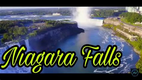 niagara falls drone view airvuz youtube