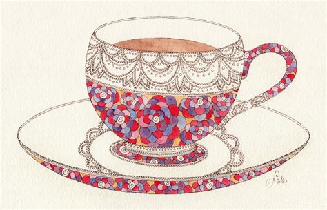mariya paskovsky pattern design and illustration tea cups