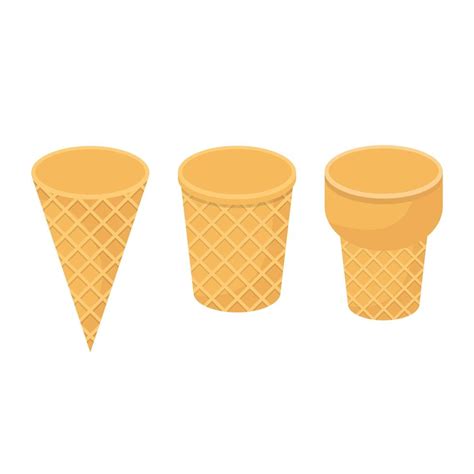 ice cream cone vector design illustration isolated  white background