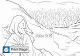 Jesus Coloring 5000 Feeds Pages Kids Sheet Printable John Pdfs Niv Left sketch template