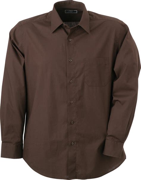 men mens shirt classic fit long brown daiber