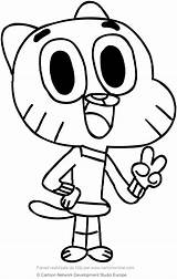 Gumball Coloring Amazing Watterson Drawings Drawing Pages Clipartmag Print sketch template