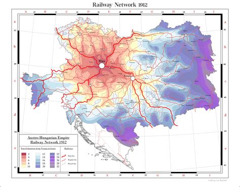 austro hungarian empire railway network 1912 [5798 × 4534] mapporn