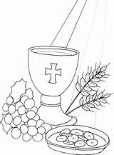 Coloring Pages Eucharist Communion First Printable Getcolorings Holy Color Getdrawings sketch template