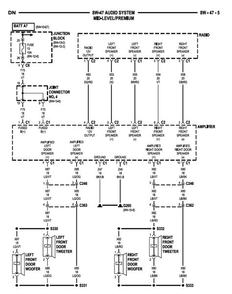 dodge dakota radio wiring diagram pictures wiring collection