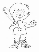 Pages Kids Baseball Coloring Printable Boy Player Drawing Sports Color Sandlot Field Colouring Giants Print Sf Template Stadium Worksheets Sketch sketch template