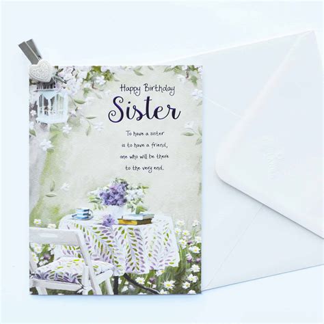 Birthday Cards For Sister Card Design Template