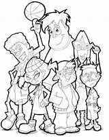 Recess Drawing Coloring Pages Cartoon Getdrawings sketch template