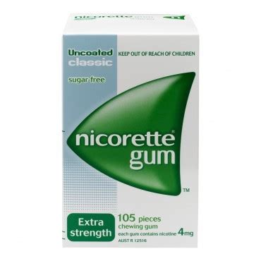 nicorette gum classic mg  quit smoking health product