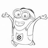 Coloring Minion Minions Pages Colouring Kids Printable Color Print Banana Grade Clipart Drawing Fun Sheets Happy Second Despicable Printables Christmas sketch template