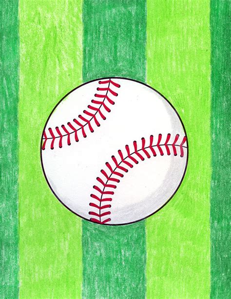 draw  baseball art projects  kids jinzzy