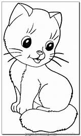 Kitten Katzen Katze Malvorlage Malvorlagen Tiere Lovesmag Draw Preschoolcrafts Web sketch template