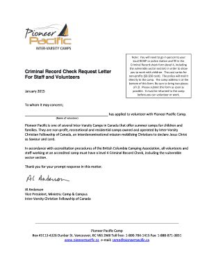 sample letter requesting background check fill  printable