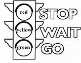 Traffic Light Coloring Pages sketch template