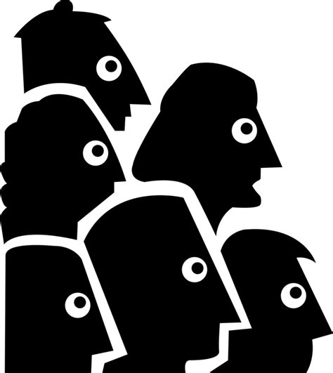 people heads staring   vector file image  stock photo public domain photo
