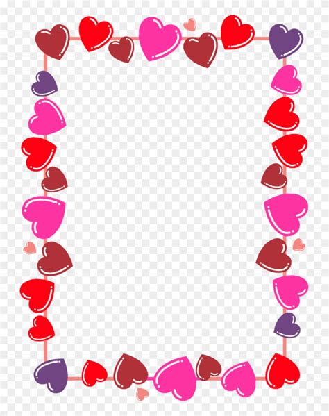 valentines day card border clipart  pi vrogueco