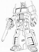 Optimus Transformers sketch template