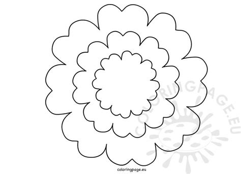 printable flower petal template coloring page