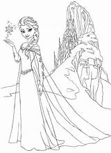 Coloring Frozen Elsa Snowflake Pages Printable Disney Kids Colouring Drawing Sheets Book Sheet Print Para Princess Colorear Imprimir Anna Personajes sketch template