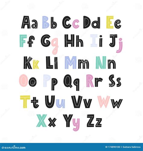 small english alphabets  kids vector illustration cartoondealercom