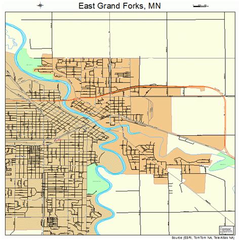 east grand forks minnesota street map