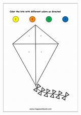 Color Number Worksheets Kite Megaworkbook Worksheet Numbers Shapes Math Patterns Colors Recognition sketch template