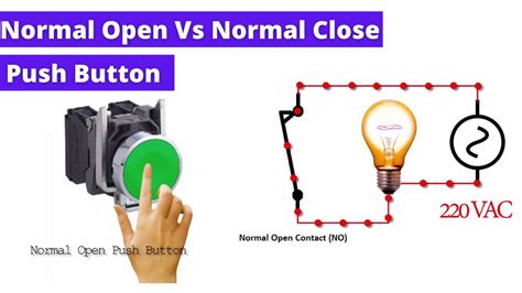 basic electrical  open   closed push button   nc youtube