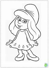 Coloring Pages Smurf Smurfs Smurfette Dinokids Print Kids Printable Drawing Draw Book Books Getcolorings Cartoons Library Clipart Getdrawings Color Para sketch template