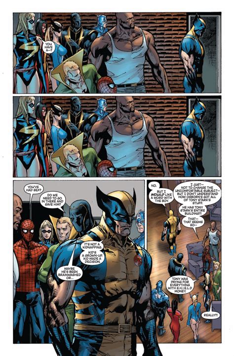 New Avengers 50 Why Is Ms Marvel Bending Over Comic Vine