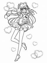 Sailor Venus Coloring sketch template